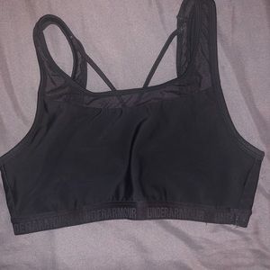 Black Under Armor Sports Bea